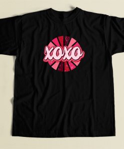 Retro XOXO Hot Pink 80s T Shirt Style
