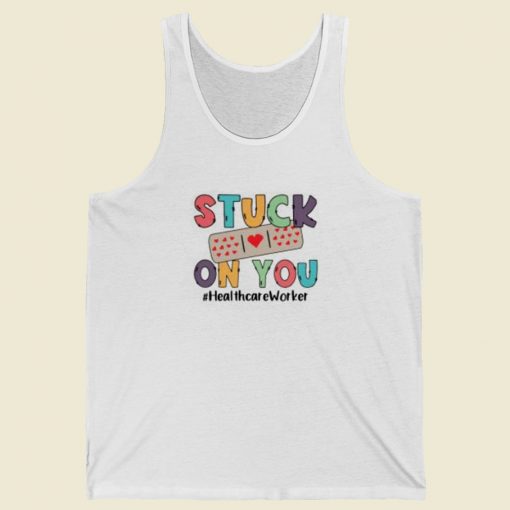 Stuck On You Healthcare Worker 80s Tank Top