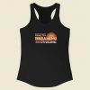 Wasnt Listening Dreaming 80s Racerback Tank Top