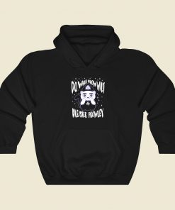 Do What Miaow Wilt Funny 80s Hoodie Style