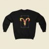 Floral Zodiac Sign Aries 80s Sweatshirts Style