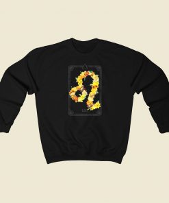 Floral Zodiac Sign Leo 80s Sweatshirts Style