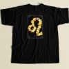 Floral Zodiac Sign Leo 80s T Shirt Style