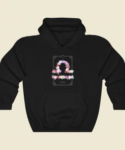Floral Zodiac Sign Libra Hoodie Style