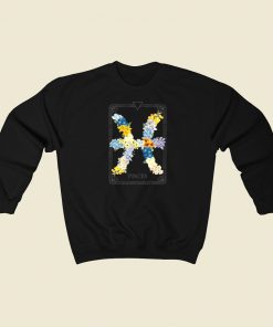 Floral Zodiac Sign Pisces 80s Sweatshirts Style