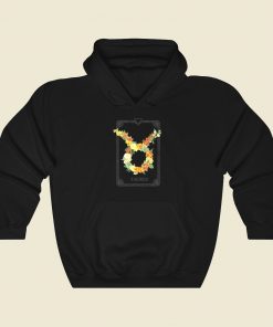 Floral Zodiac Sign Taurus Hoodie Style