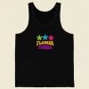 Flower Power Colorfully 80s Tank Top