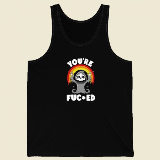 Happy Reaper Fuced Funny 80s Tank Top