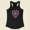 Love Is Greater Than Hate 80s Racerback Tank Top