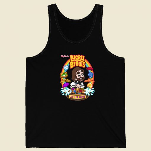 Funny Lucky Brews Cereal 80s Tank Top