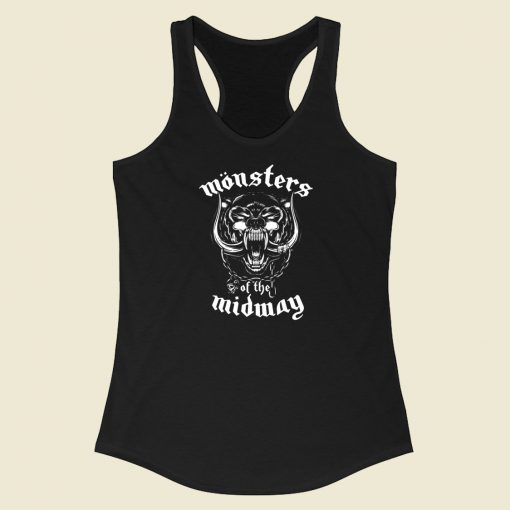 Monsters Of The Midway 80s Racerback Tank Top