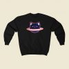 Planet Saturncat Kawaii 80s Sweatshirts Style