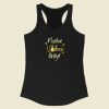 Positive Vibes Only Pineapple 80s Racerback Tank Top