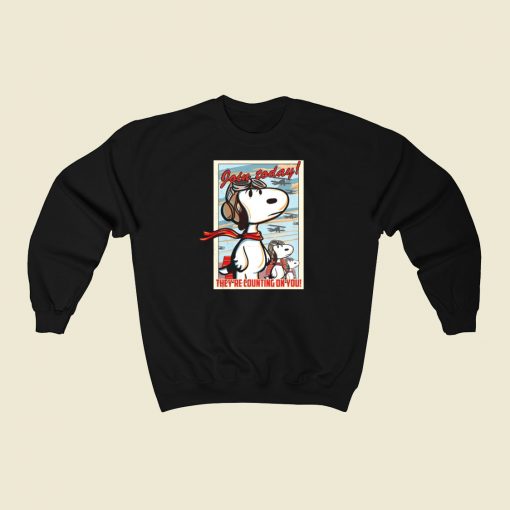 Snoopy Join Today Funny 80s Sweatshirts Style