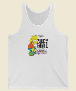 Bart Simpson Public Enemy Tank Top