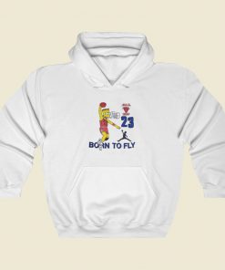 Bart Simpsons 23 Born To Fly Hoodie Style