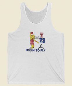 Bart Simpsons 23 Born To Fly Tank Top