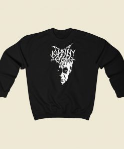 Black Metal Johnny Cash Sweatshirts Style On Sale