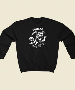 Death Cat Souls Parody Sweatshirts Style