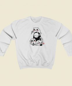 Death Is Cat Person Parody Sweatshirts Style