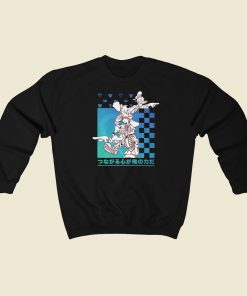 Donald Kanji Checkerboard Pullover Sweatshirts Style