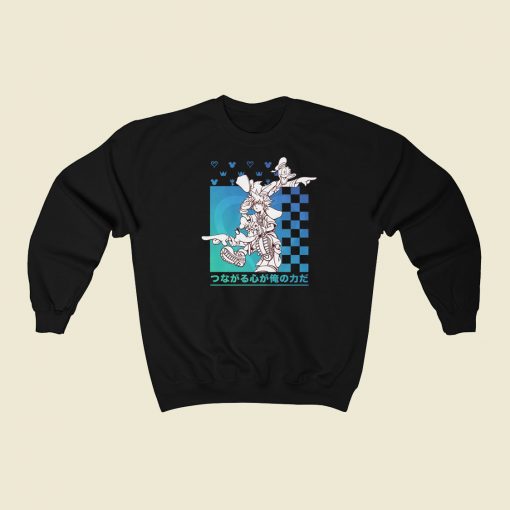 Donald Kanji Checkerboard Pullover Sweatshirts Style