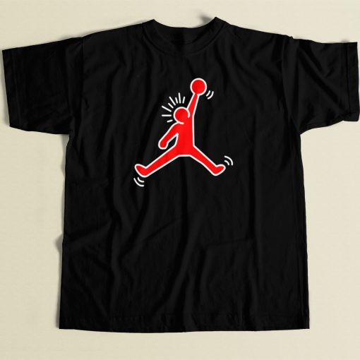 Jordan Keith Haring Parody T Shirt Style On Sale