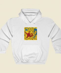 Keith Haring Cushion Classic Hoodie Style On Sale