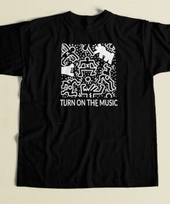 Keith Haring Music Art T Shirt Style On Sale