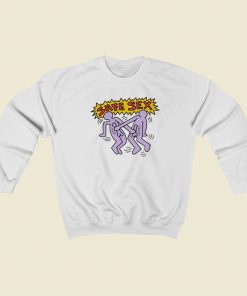 Keith Haring Safe Sex Sweatshirts Style On Sale