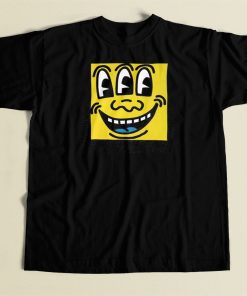 Keith Haring Smiley Face T Shirt Style On Sale