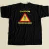 Kids Caution Threenager T Shirt Style