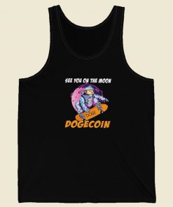 See You On The Moon Dogecoin Tank Top On Sale