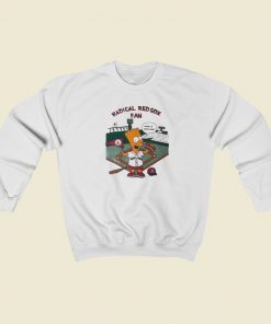 Bart Simpson Radical Red Sox Fan Sweatshirts Style