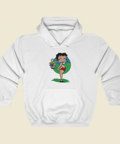Betty Boop Sunny Day to Play Golf Hoodie Style