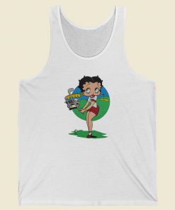 Betty Boop Sunny Day to Play Golf Tank Top On Sale