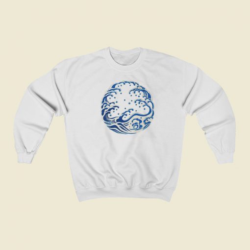 Blue Wave Classic Sweatshirts Style On Sale
