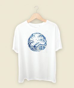 Blue Wave Classic T Shirt Style On Sale