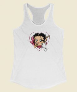 I Love Betty Betty And Pudgy Racerback Tank Top