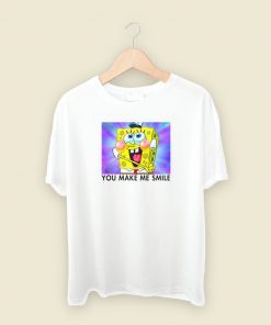 Spongebob You Make Me Smile T Shirt Style On Sale
