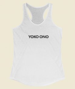 John Lennon Yoko Ono Racerback Tank Top On Sale