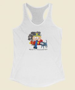 No Kitty This Is My Pot Racerback Tank Top On Sale