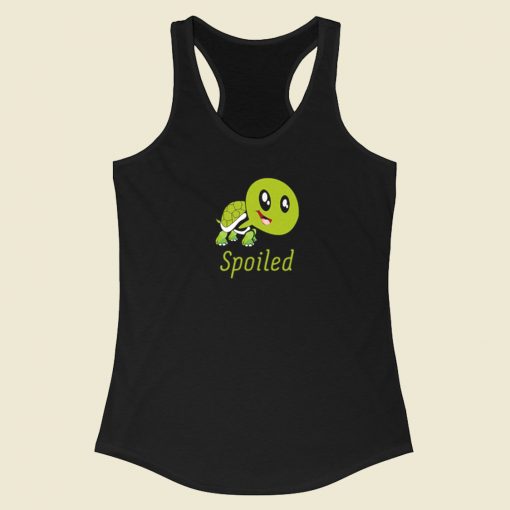 Spoiled Turtle Funny Racerback Tank Top On Sale