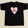 Clueless Ugh As If Pink Drawn Heart T Shirt Style
