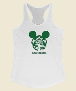 Disney Starbucks Mickey Racerback Tank Top