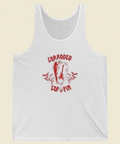 Corroded Coffin Graphic Tank Top