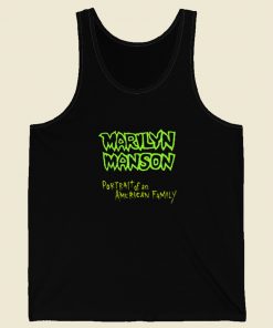 Marilyn Manson Portrait Logo Tank Top