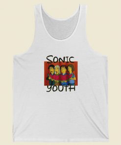 Sonic Youth Watermelon Simpsons Tank Top