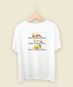 Bart Knows Books Beer T Shirt Style