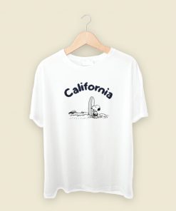 California Peanuts Surfing T Shirt Style